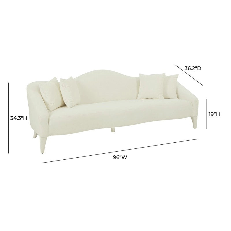 Velvet Sofa - 96W x 36.2D x 34.3H