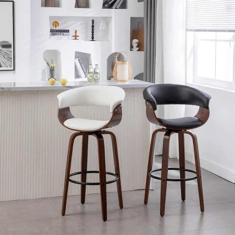 Gepolsterter moderner Barhocker (2er-Set)