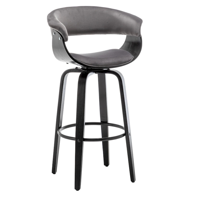 Gepolsterter moderner Barhocker (2er-Set)