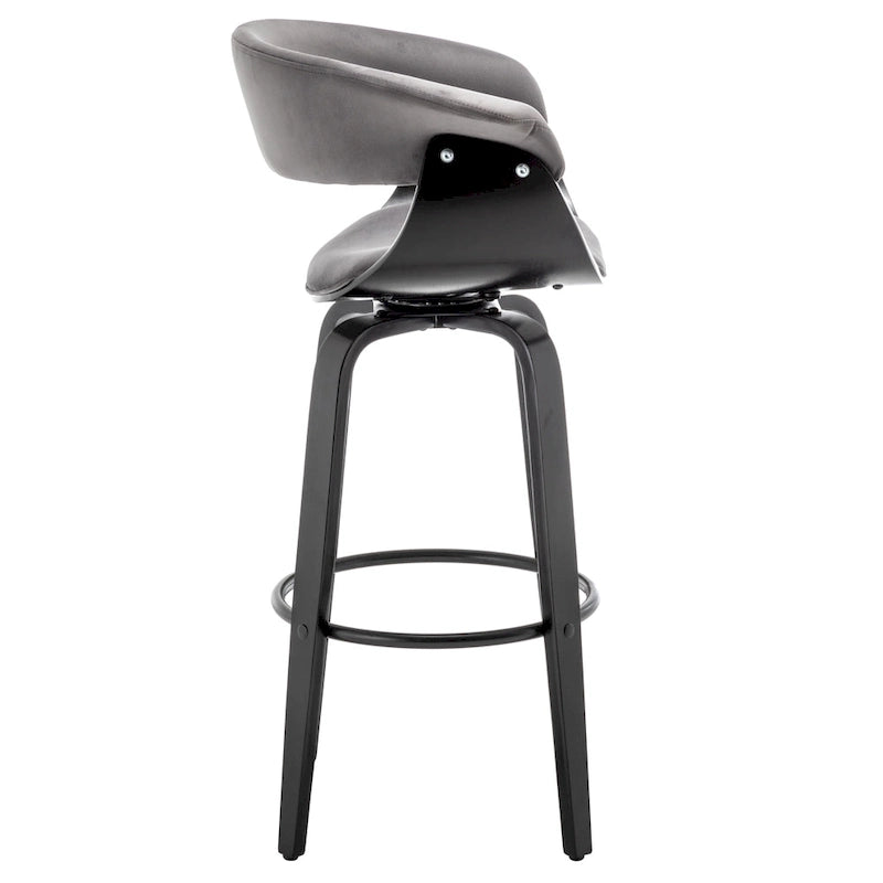 Gepolsterter moderner Barhocker (2er-Set)