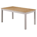 Solid Pine Wood Dining Table, 59-inch