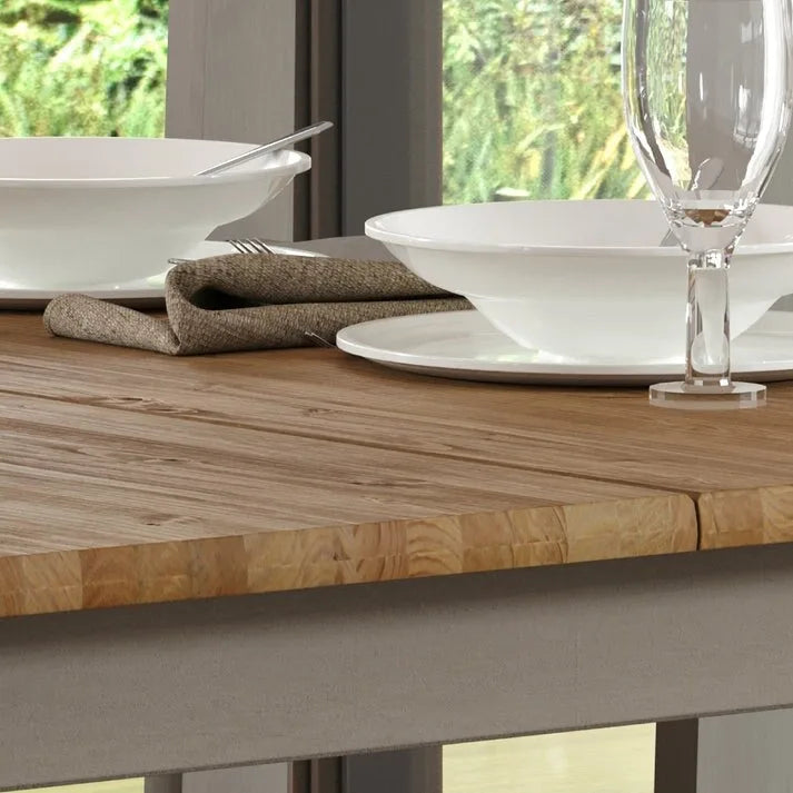 Solid Pine Wood Dining Table, 59-inch
