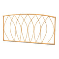 Modern Bohemian Natural Rattan Wall-Mountable Headboard - Queen