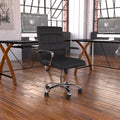 Mid-Back Quilted Vinyl Executive Swivel Office Chair