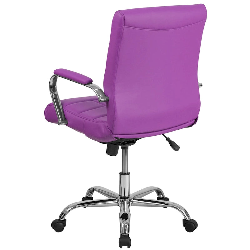 Mid-Back Quilted Vinyl Executive Swivel Office Chair