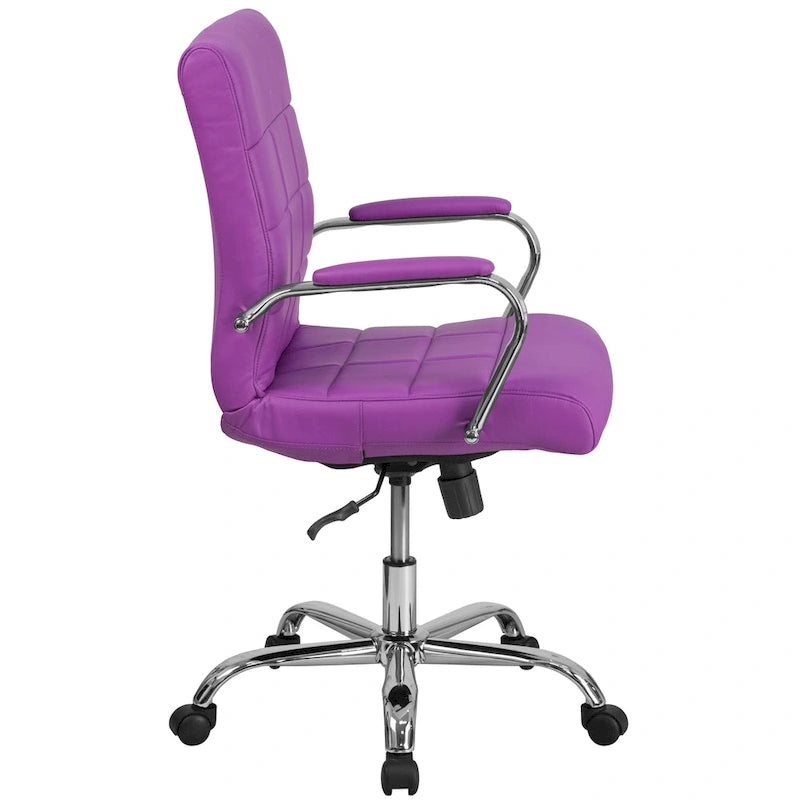 Mid-Back Quilted Vinyl Executive Swivel Office Chair