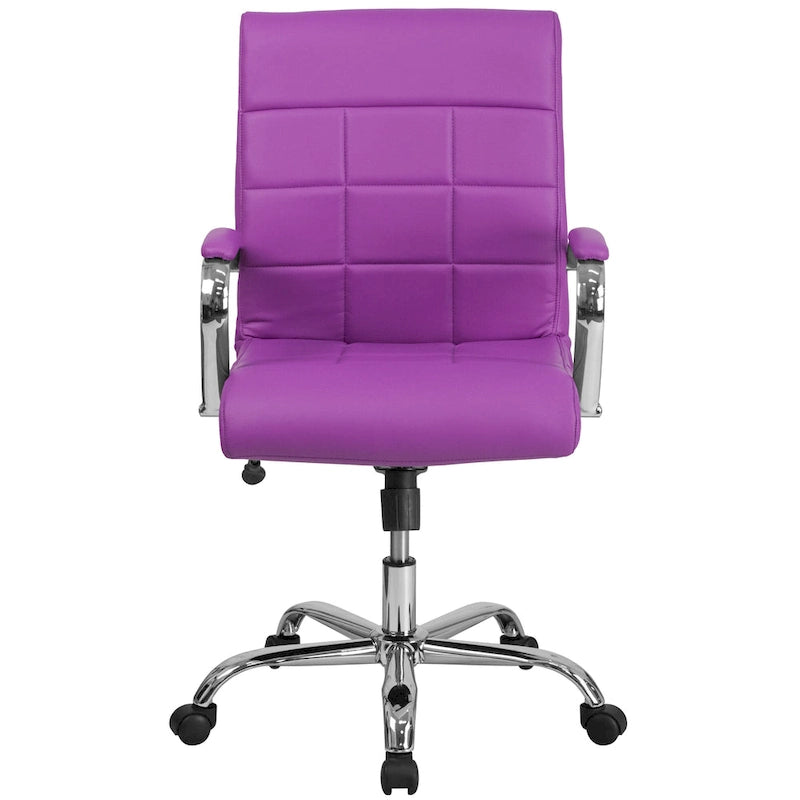 Mid-Back Quilted Vinyl Executive Swivel Office Chair