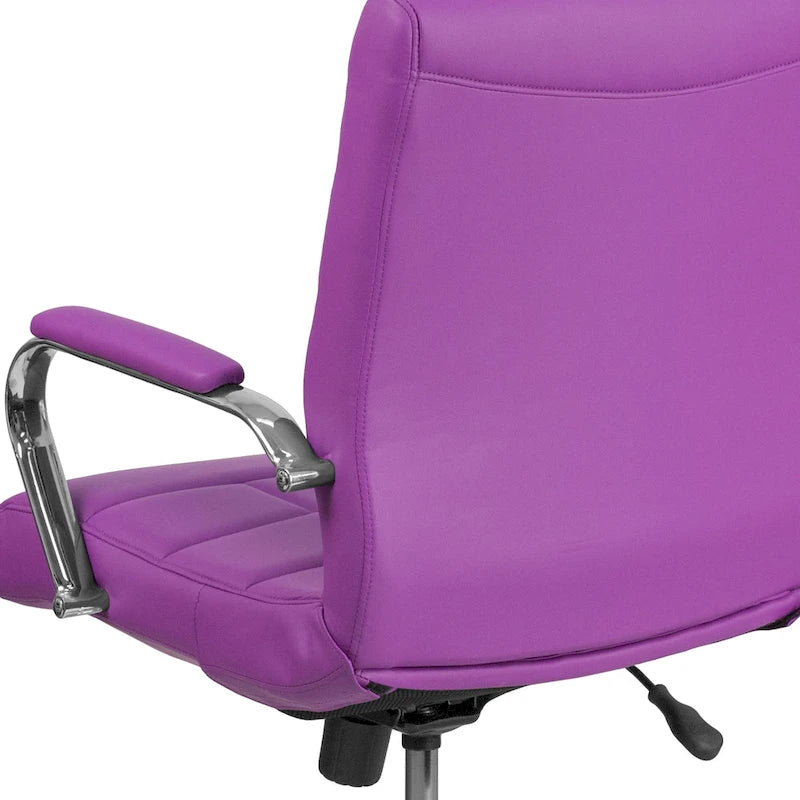 Mid-Back Quilted Vinyl Executive Swivel Office Chair