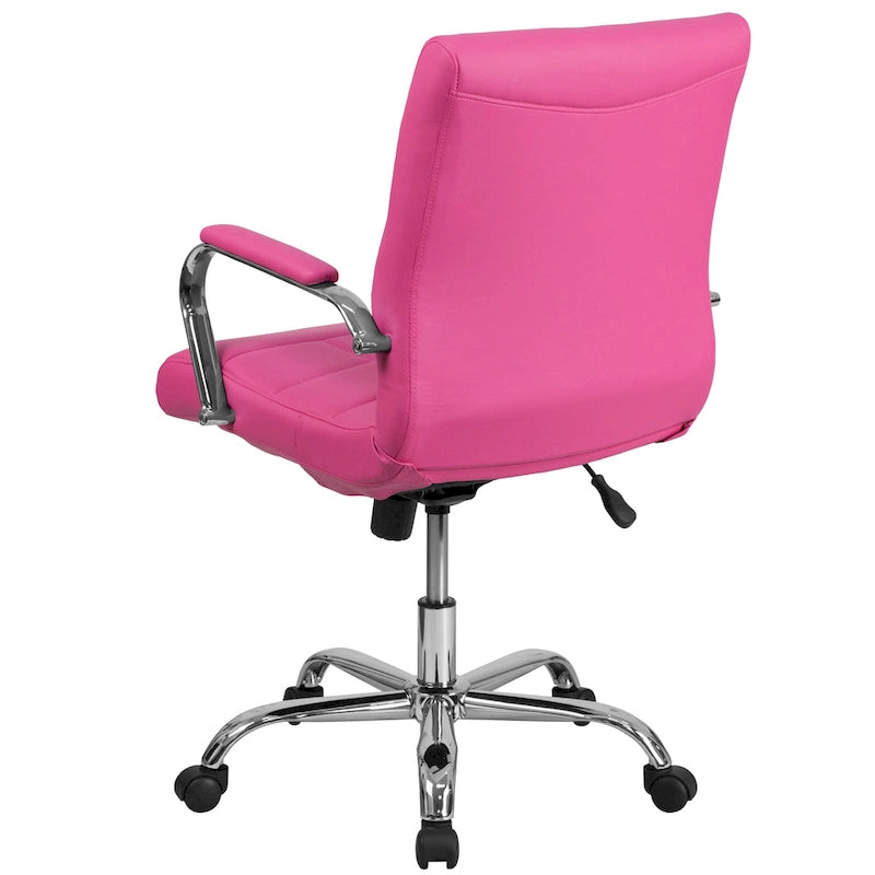 Mid-Back Quilted Vinyl Executive Swivel Office Chair