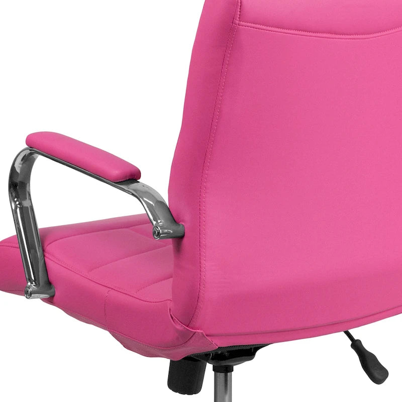 Mid-Back Quilted Vinyl Executive Swivel Office Chair