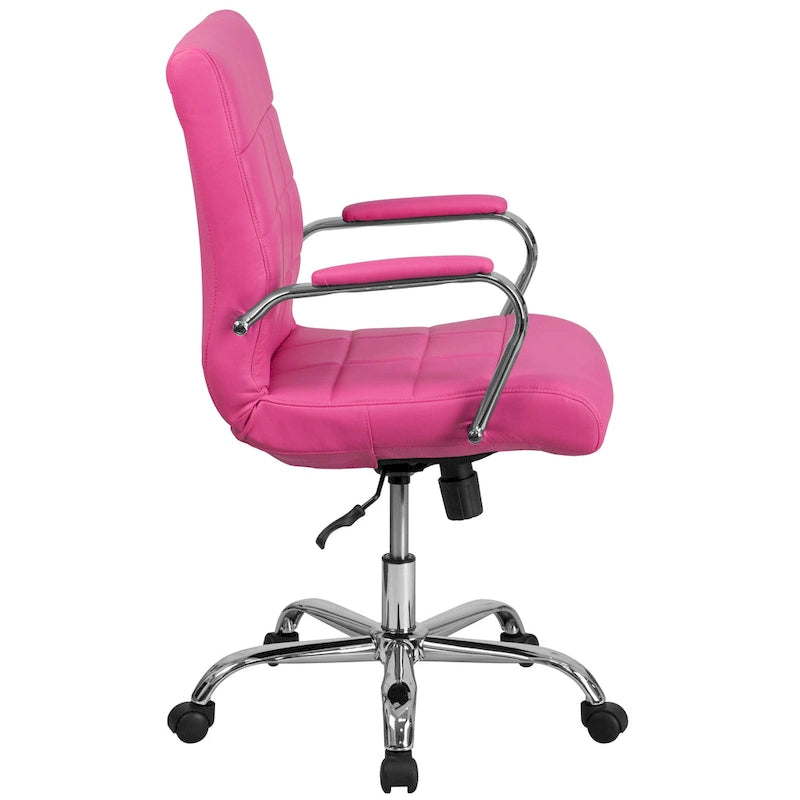 Mid-Back Quilted Vinyl Executive Swivel Office Chair