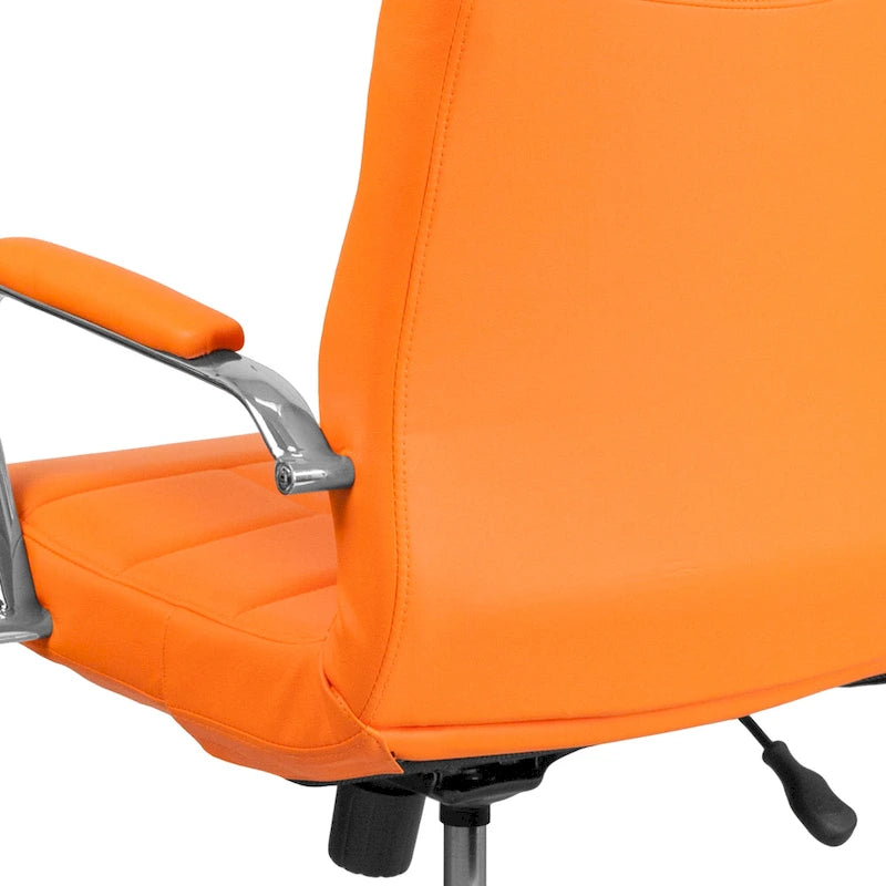 Mid-Back Quilted Vinyl Executive Swivel Office Chair