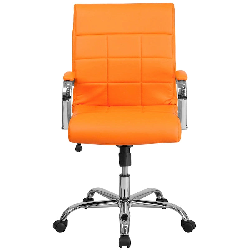 Mid-Back Quilted Vinyl Executive Swivel Office Chair
