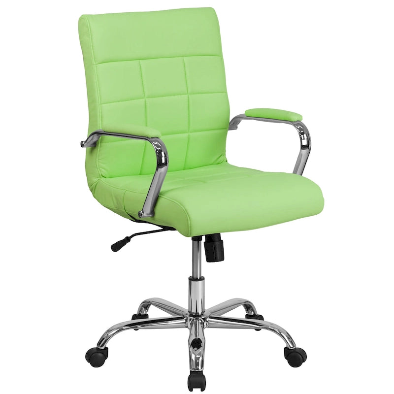 Mid-Back Quilted Vinyl Executive Swivel Office Chair