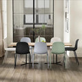 Set of 2 Retro Molded Shell Dining Chairs with Chrome Legs