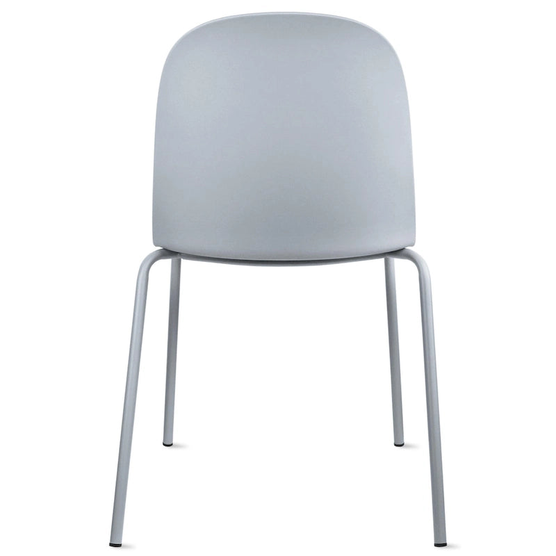 Set of 2 Retro Molded Shell Dining Chairs with Chrome Legs