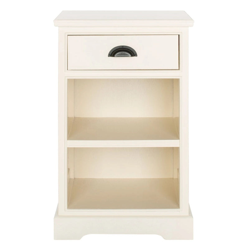 Grey Storage Side Table - 18Wx14Dx30H