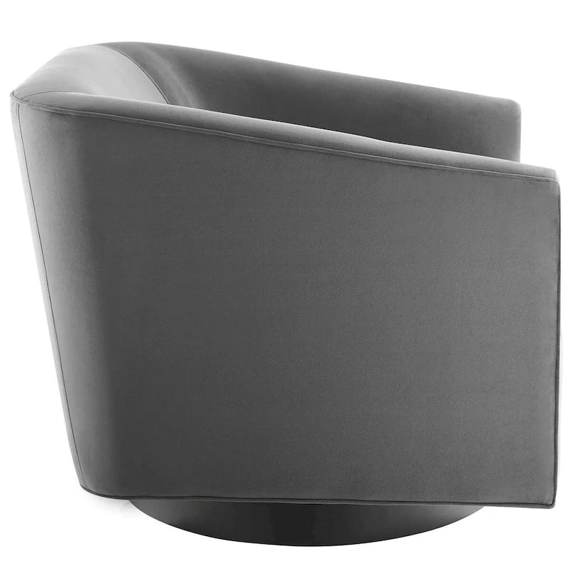 Twist Swivel Performance Velvet Upholstery Chair (Set of 2)