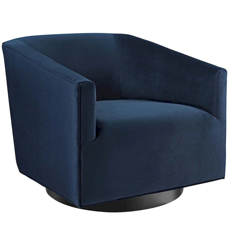 Twist Swivel Performance Velvet Upholstery Chair (Set of 2)