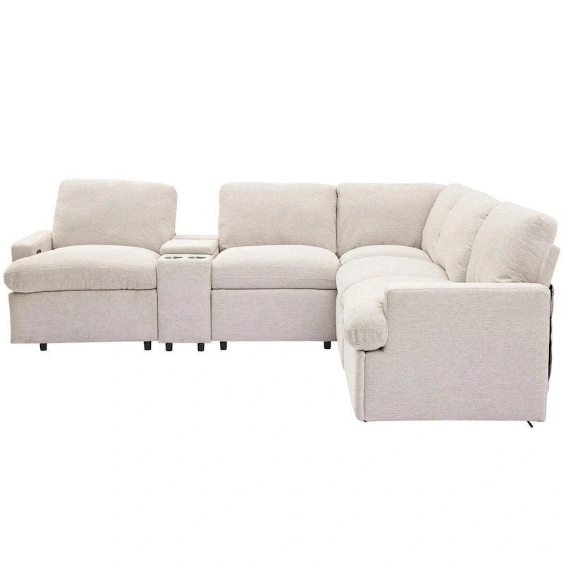 Power Recliner Corner Sofa Home Theater Reclining Sofa