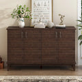 4-Door Retro Sideboard with Adjustable Shelves