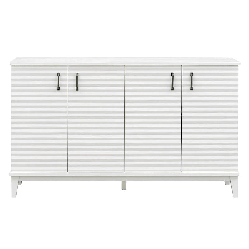4-Door Retro Sideboard with Adjustable Shelves