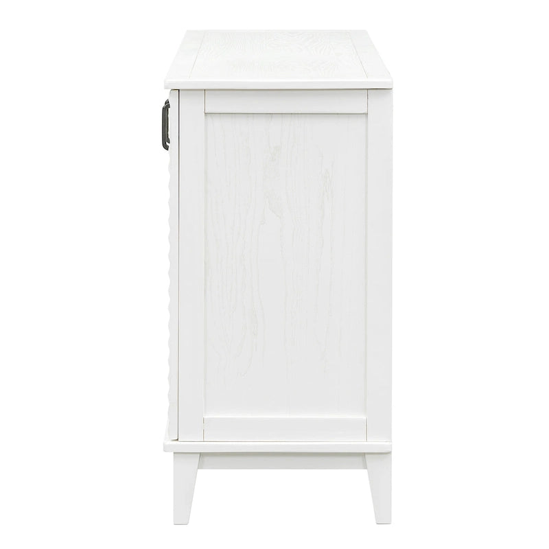 4-Door Retro Sideboard with Adjustable Shelves