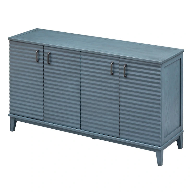 4-Door Retro Sideboard with Adjustable Shelves