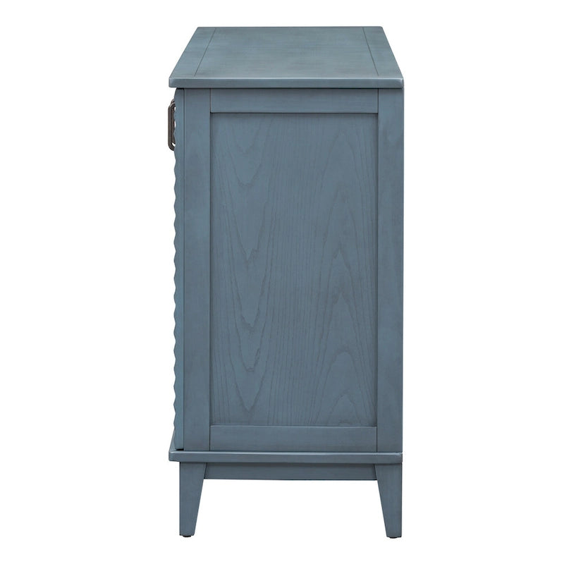 4-Door Retro Sideboard with Adjustable Shelves