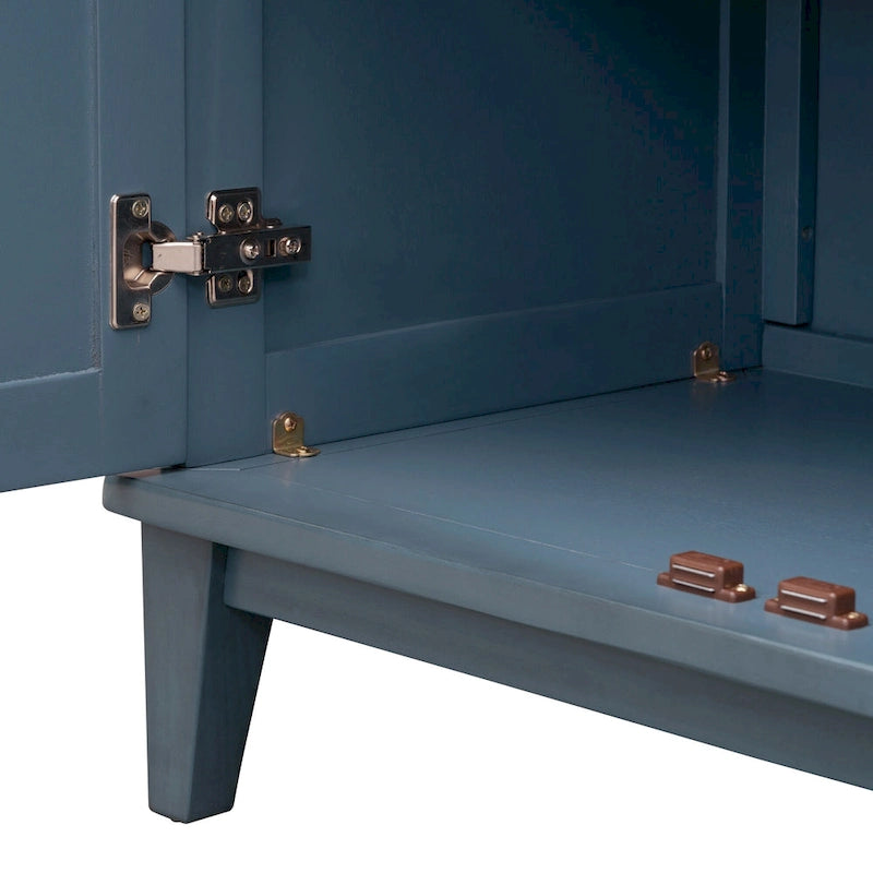 4-Door Retro Sideboard with Adjustable Shelves