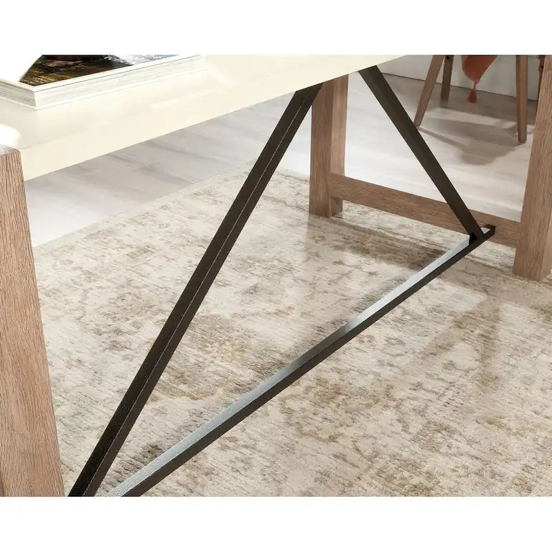 Nowoczesne biurko gabinetowe w stylu farmhouse - 66"W