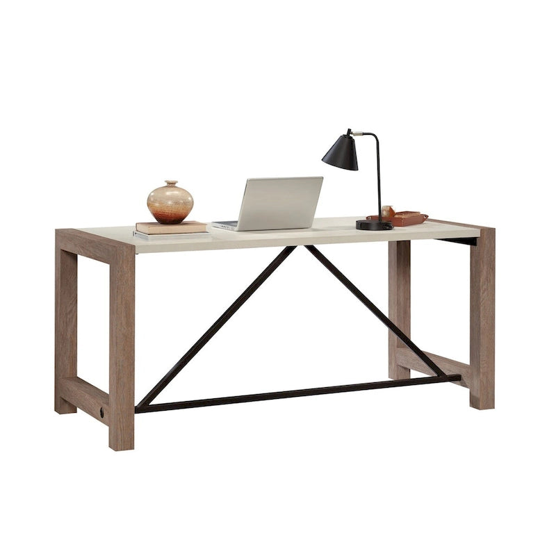 Nowoczesne biurko gabinetowe w stylu farmhouse - 66"W