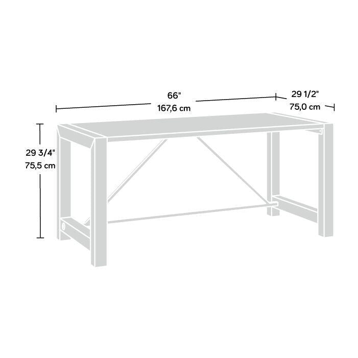 Nowoczesne biurko gabinetowe w stylu farmhouse - 66"W