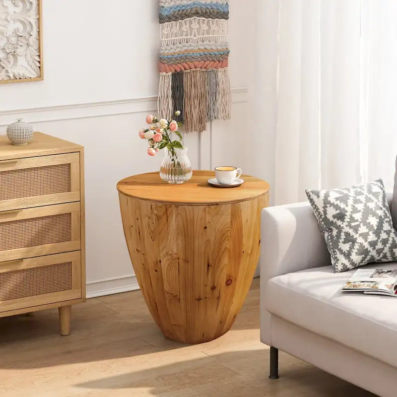 Vintage Style Bucket Shaped Coffee Table