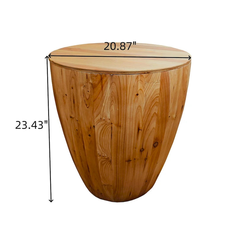 Vintage Style Bucket Shaped Coffee Table