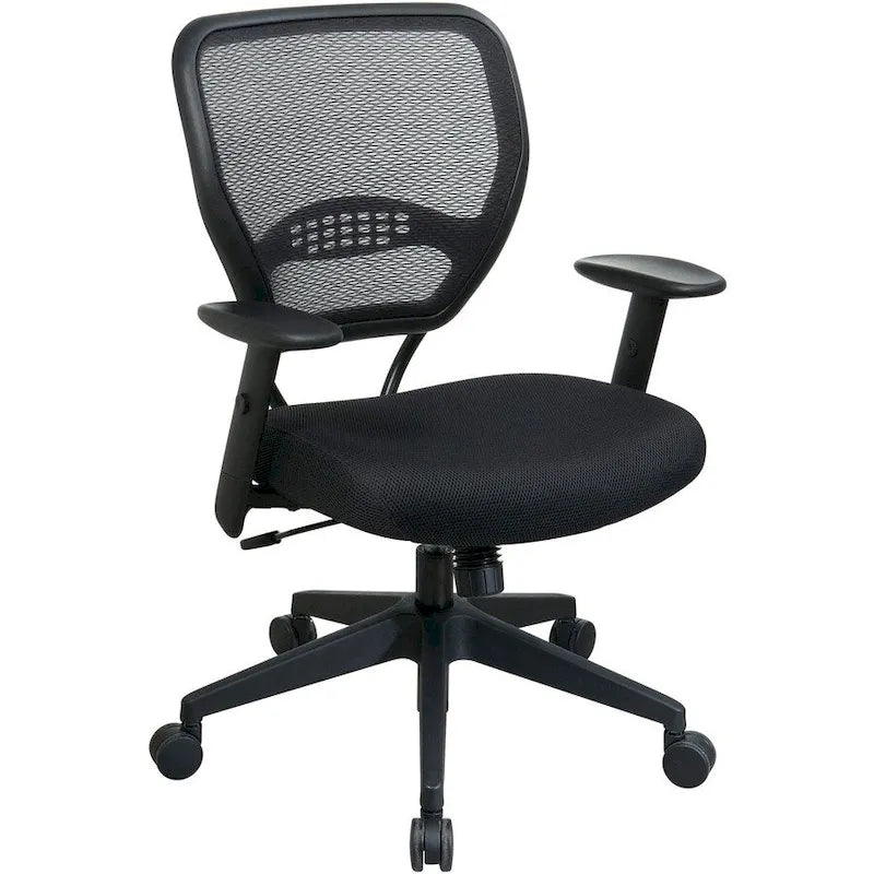 Managerial Low-Back Mesh Office Chair, 27x26.5x42, Black